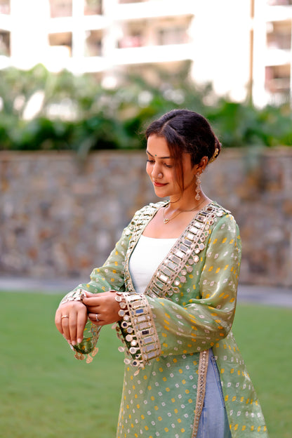 Green Rangili Kurti