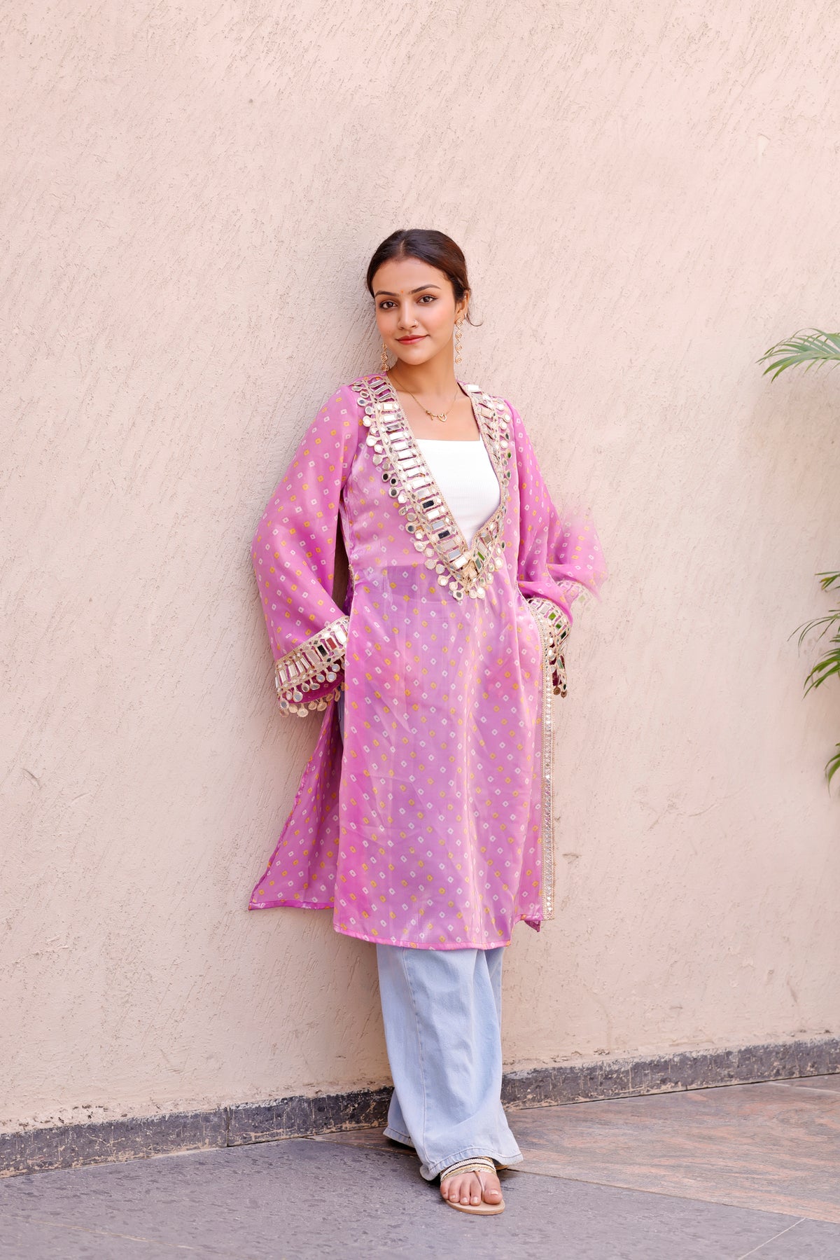 Lavender Rangili Kurti