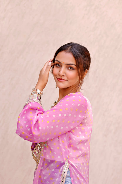 Lavender Rangili Kurti